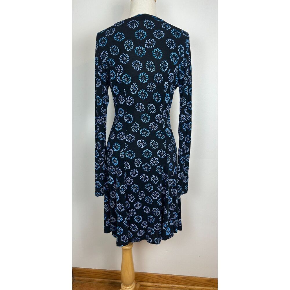 Vintage Y2K 90s Flower Club Bodycon Dress Stretch Grunge Ditsy Floral S/M - Picture 4 of 4